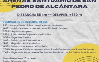 Cartel romeria bici Web del Ayuntamiento de Arenas de San Pedro