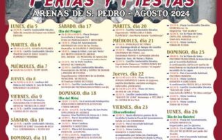 PROGRAMACION DE AGOSTO Y DE LAS FERIAS Y FIESTAS DE ARENAS DE SAN PEDRO2024 4 Web del Ayuntamiento de Arenas de San Pedro