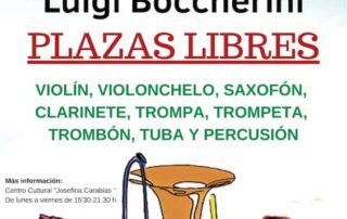 Plazas disponibles para inscribirse en la EMM "Luigi Boccherini" de Arenas de San Pedro 5 Web del Ayuntamiento de Arenas de San Pedro
