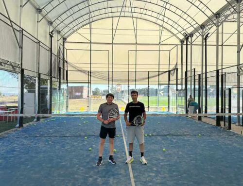 El alcalde y el concejal de Deportes inauguran la segunda pista de pádel cubierta de Arenas de San Pedro
