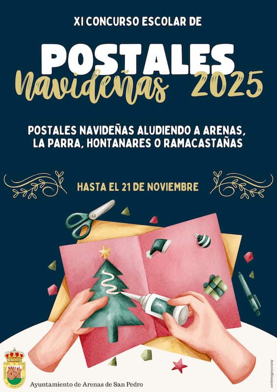 Cartel Postales Navideñas 2025 Cartel Postales Navidenas 2025 Web del Ayuntamiento de Arenas de San Pedro