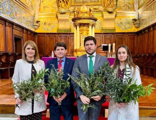 Arenas de San Pedro celebra el Domingo de Ramos con ramas de romero, olivo y laurel