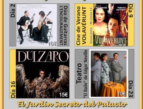 «Las Noches del Palacio», una propuesta cultural para los jueves de julio