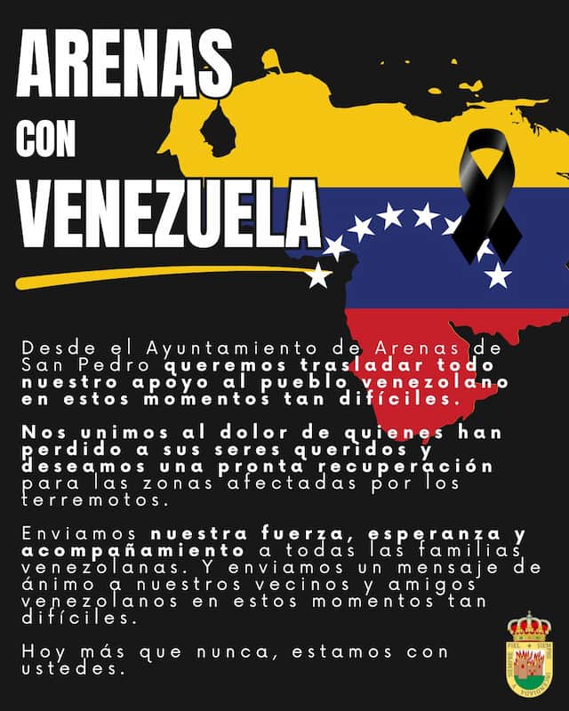 Arenas con Venezuela 1 Web del Ayuntamiento de Arenas de San Pedro