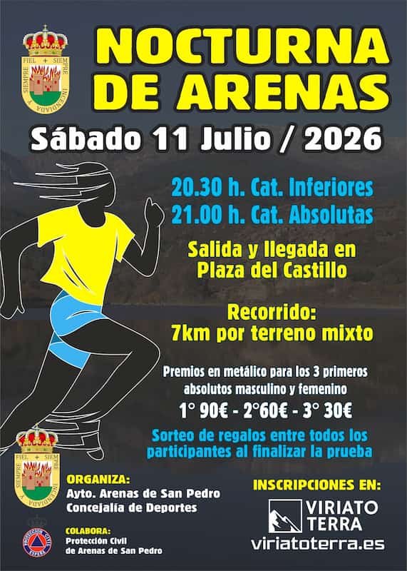 Cartel Nocturna de Arenas Web del Ayuntamiento de Arenas de San Pedro