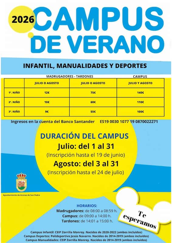 natacion 1 Web del Ayuntamiento de Arenas de San Pedro