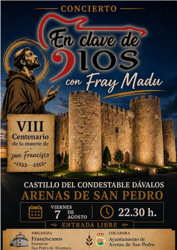 Cartel Concierto Web del Ayuntamiento de Arenas de San Pedro